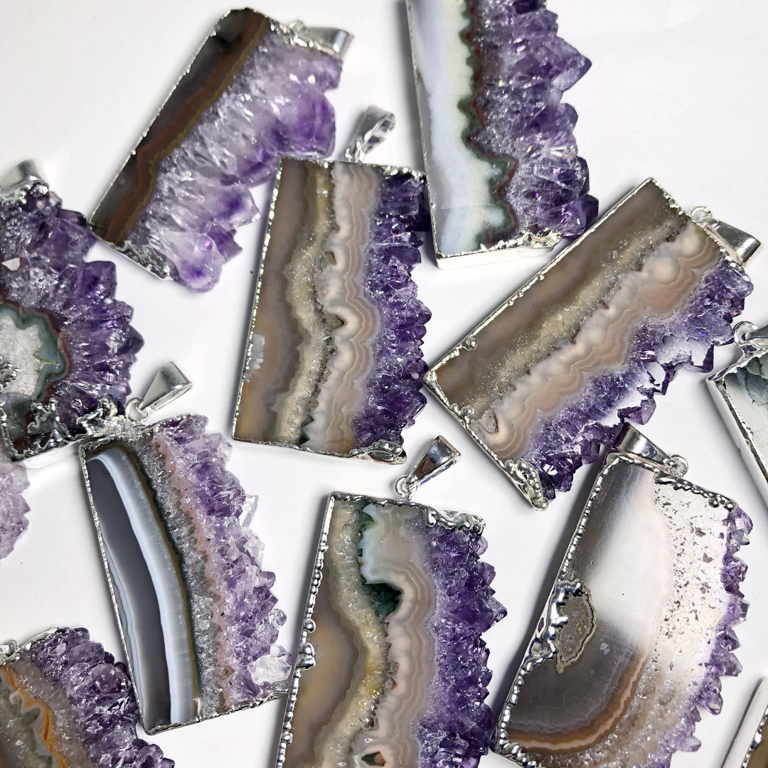 Amethyst Slice Necklace