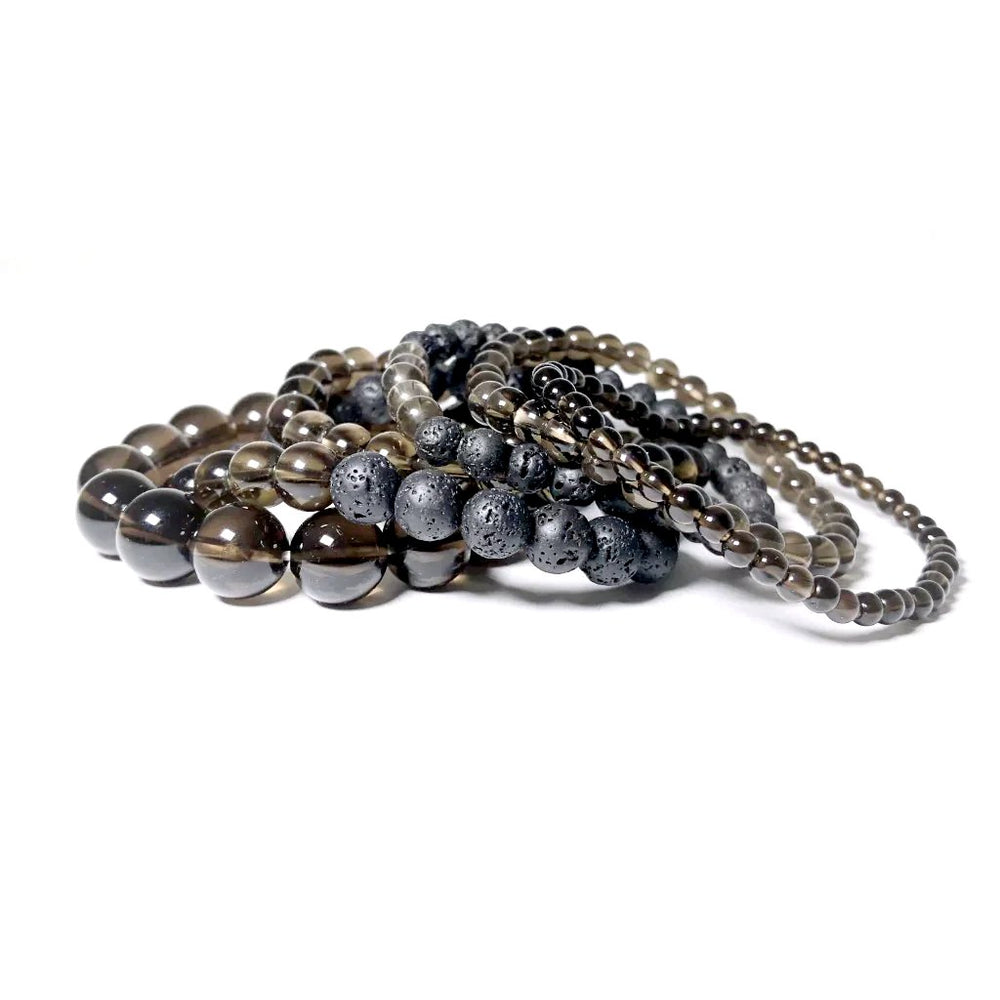 Smoky Quartz Beaded Bracelet