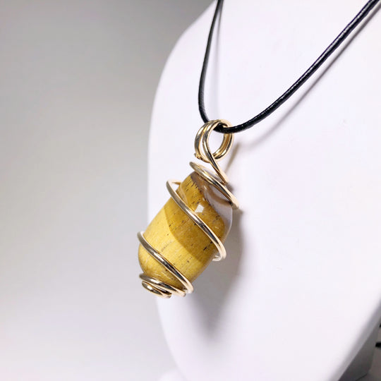 Wire Wrap Pendant - Gold Plated