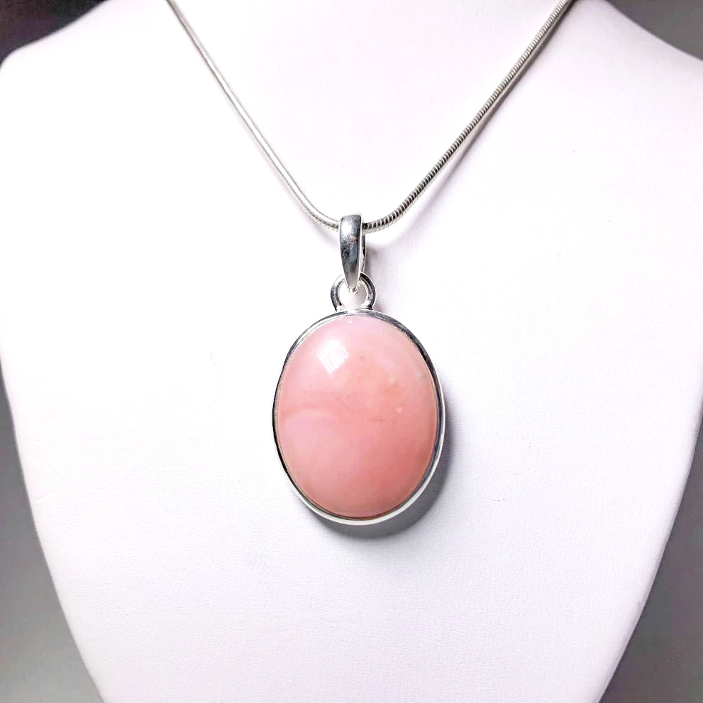 Pink Peruvian Opal Pendant