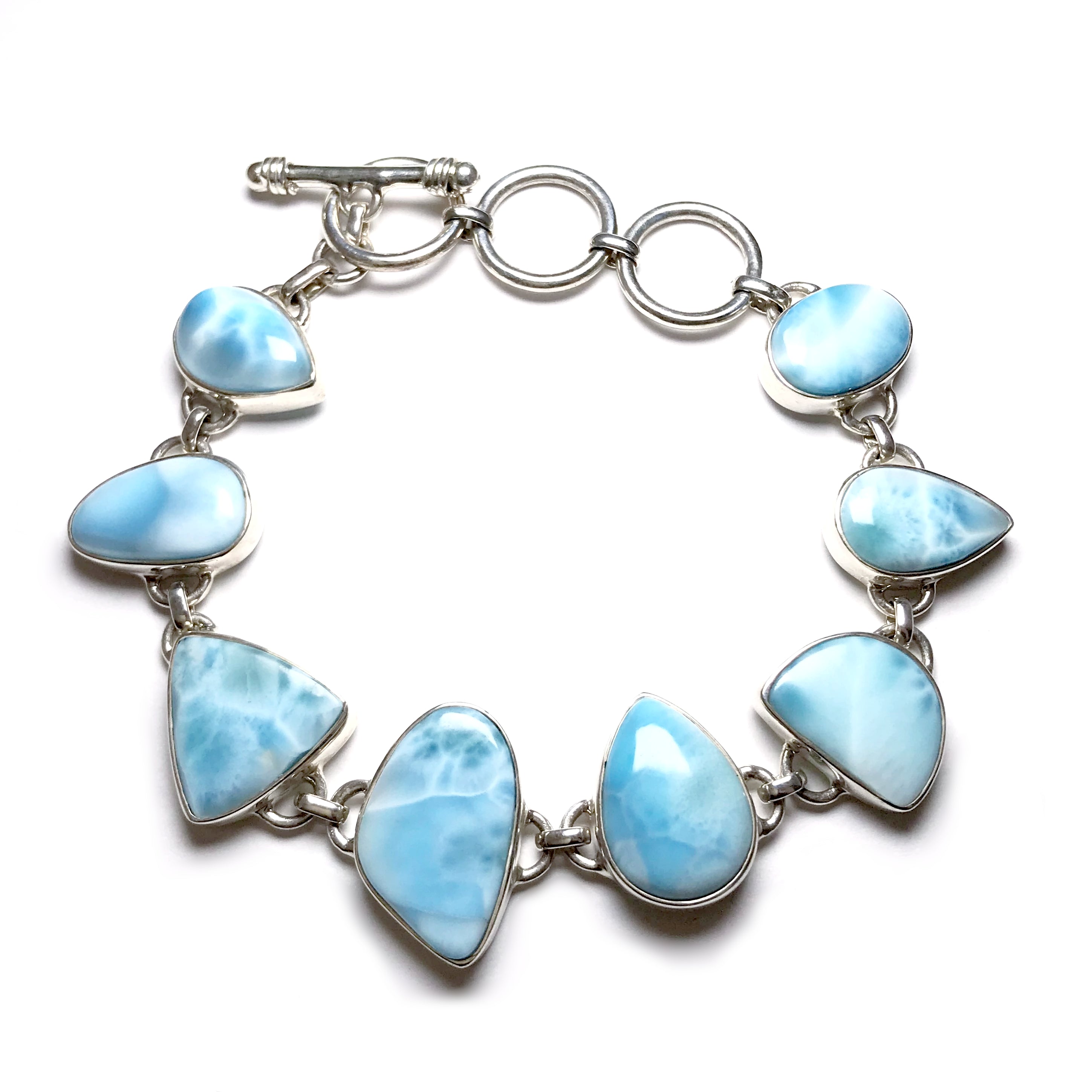 Larimar Sterling Silver Bracelet