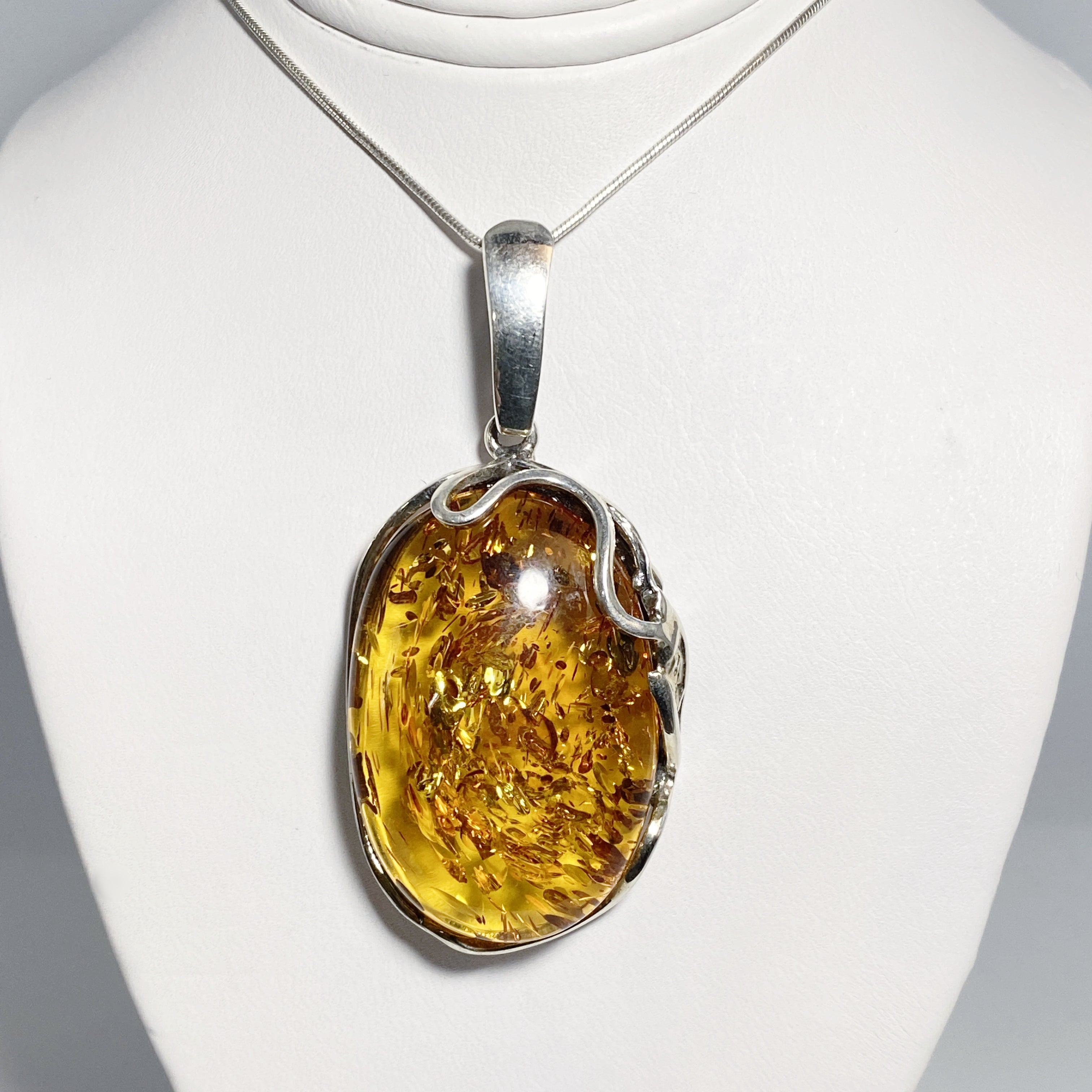 Cognac Amber Pendant