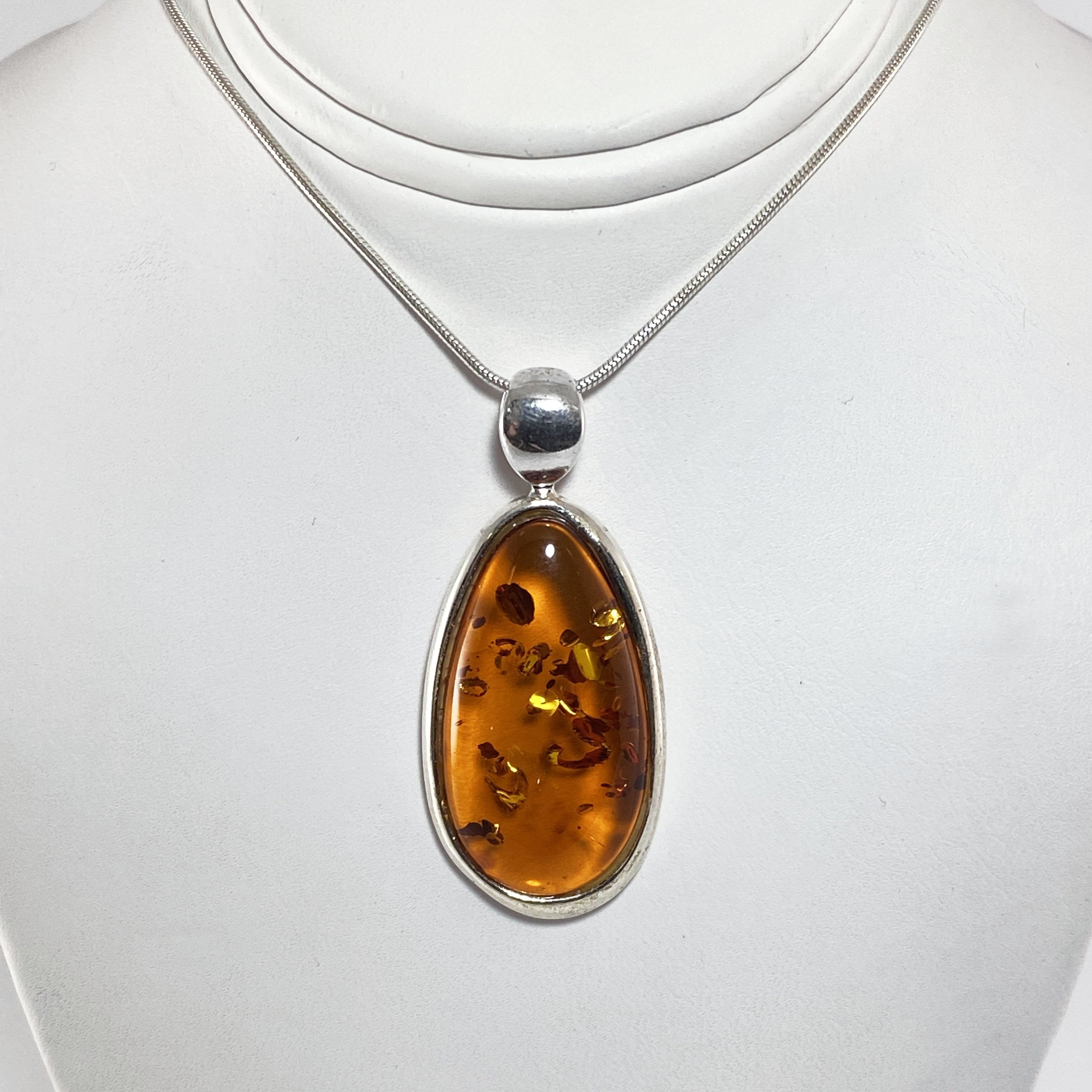 Cognac Amber Pendant