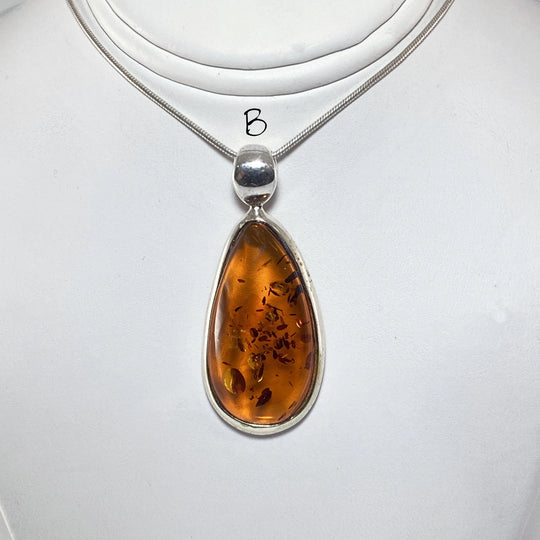 Cognac Amber Pendant