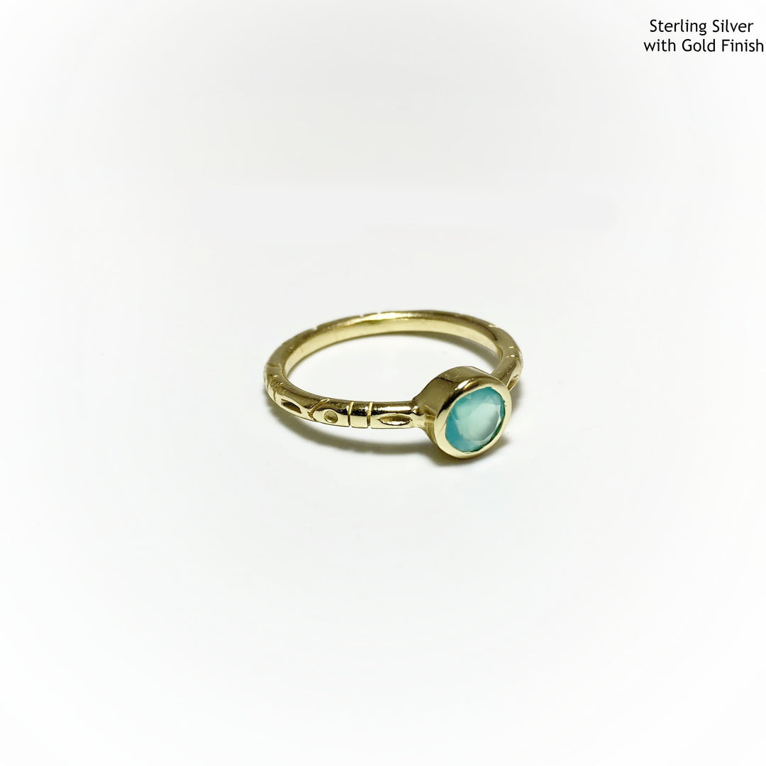 Blue Onyx Ring