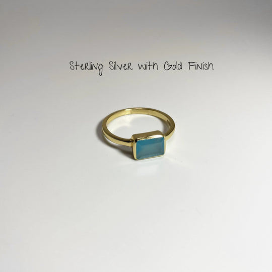 Blue Onyx Ring