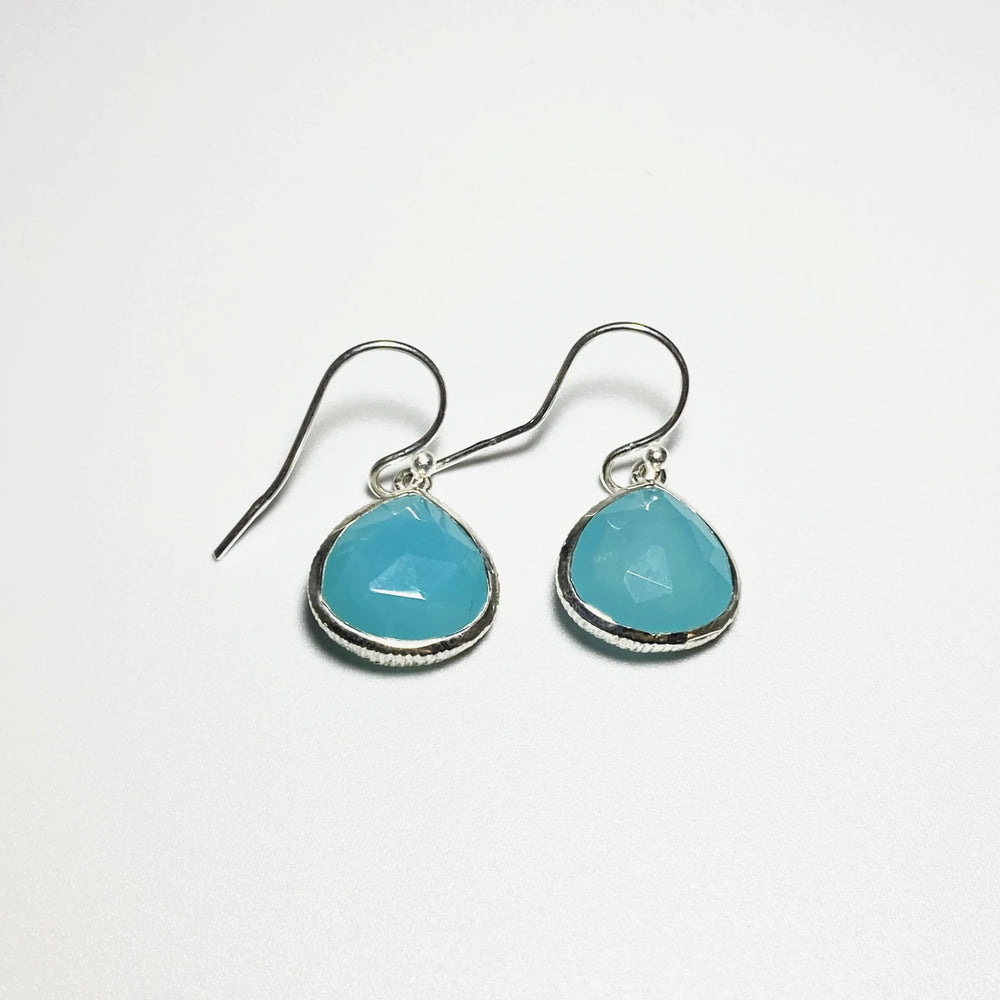 Blue Onyx Dangle Earrings