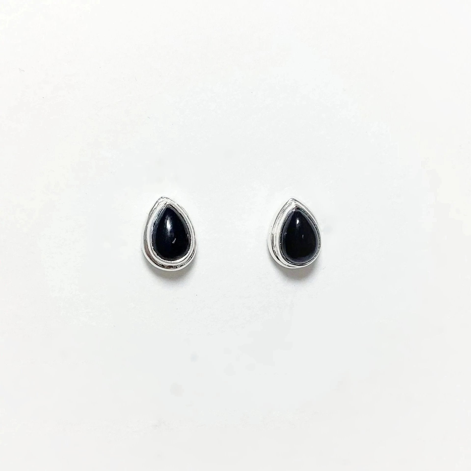 Black Onyx Stud Earrings