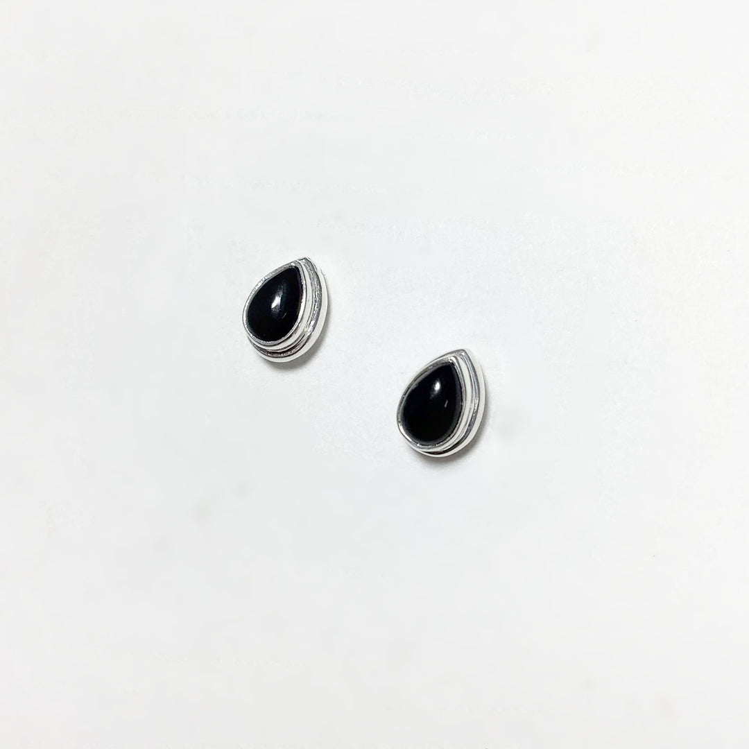 Black Onyx Stud Earrings