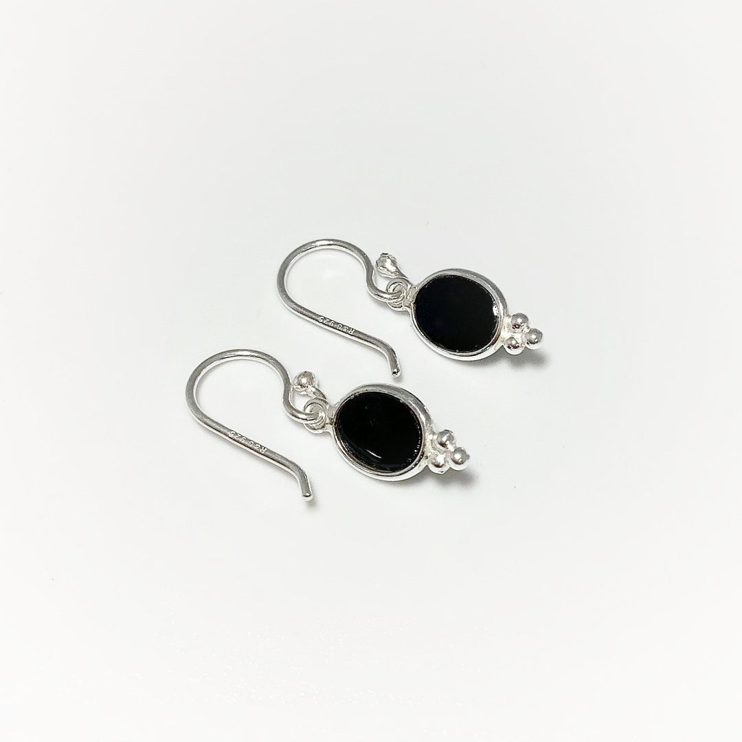 Black Onyx Dangle Earrings