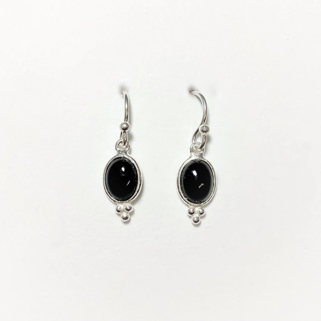 Black Onyx Dangle Earrings