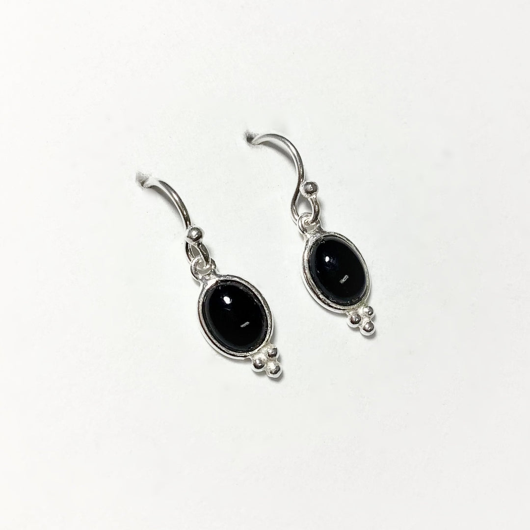 Black Onyx Dangle Earrings