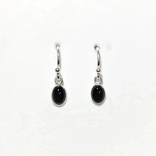 Black Onyx Dangle Earrings