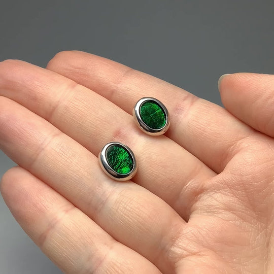 Alberta Ammolite Stud Earrings