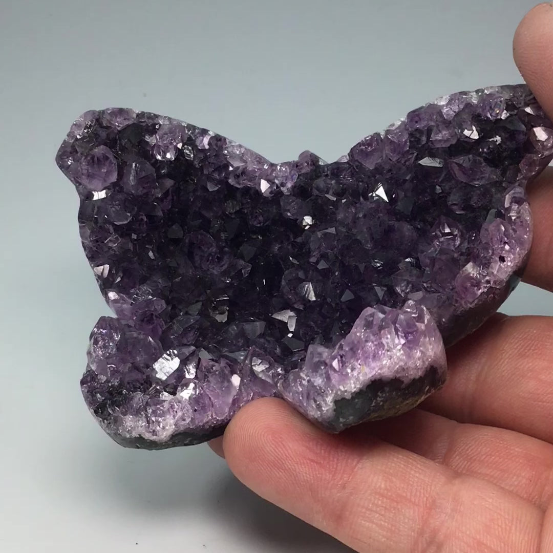 Amethyst Butterfly Druze Cluster