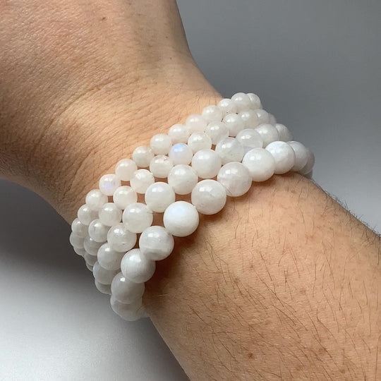 Moonstone Beaded Bracelet