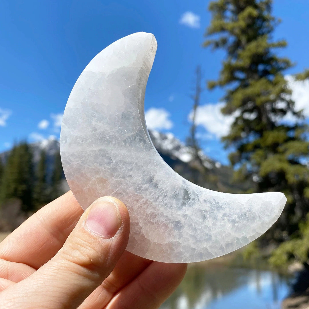 Selenite Half-Moon