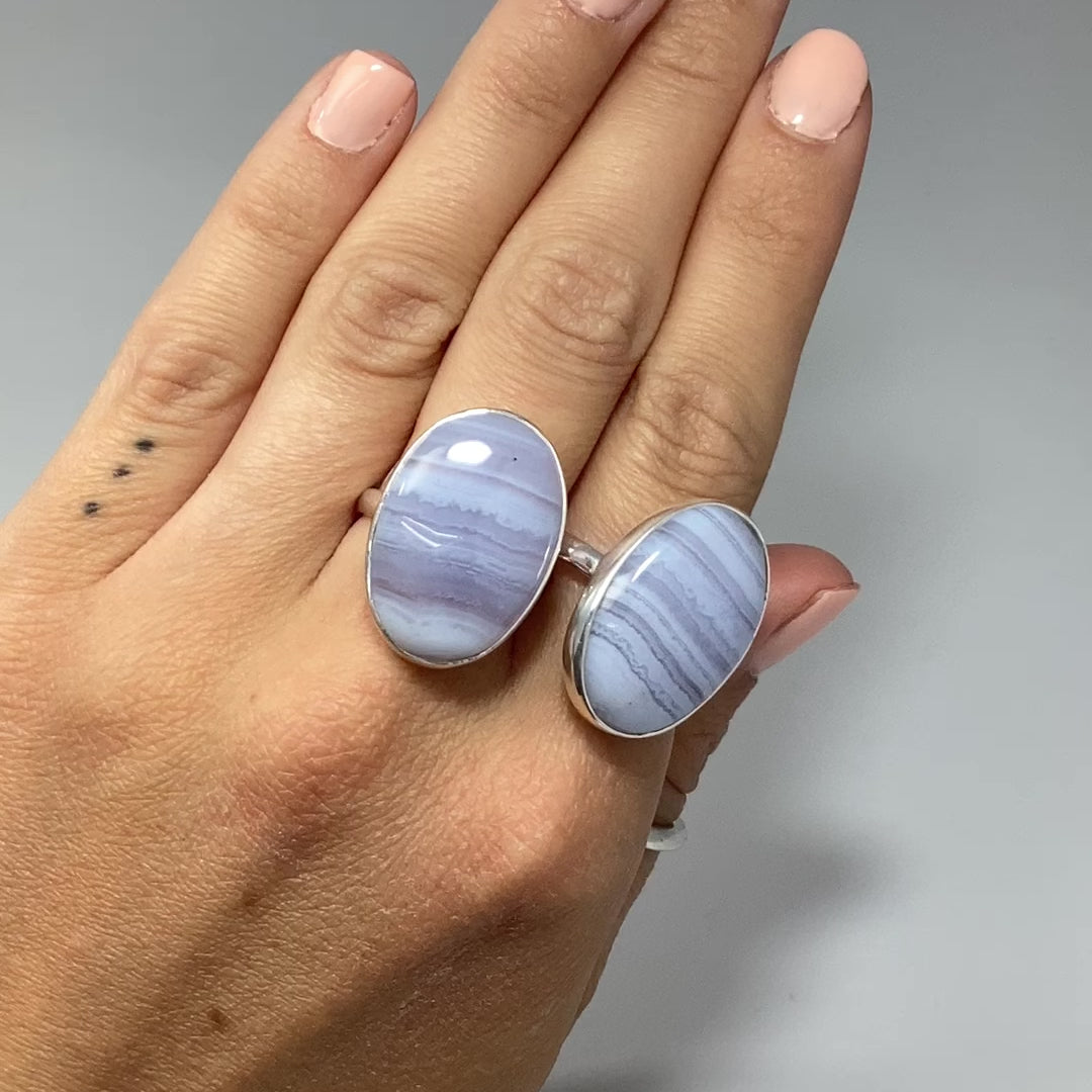 Blue Lace Agate Ring