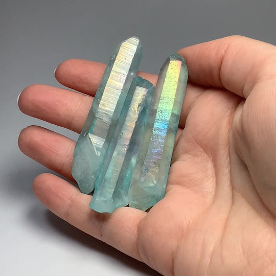 Rainbow Aqua Aura Quartz Rough Piece