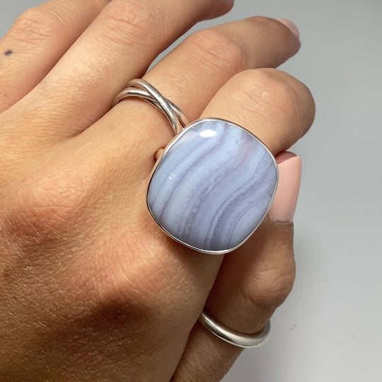 Blue Lace Agate Ring