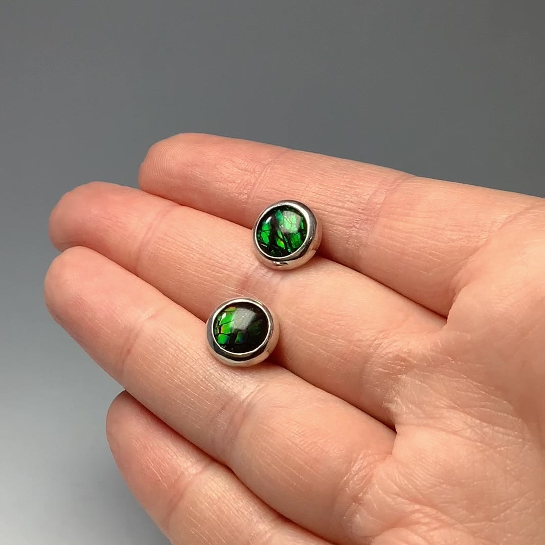 Alberta Ammolite Stud Earrings