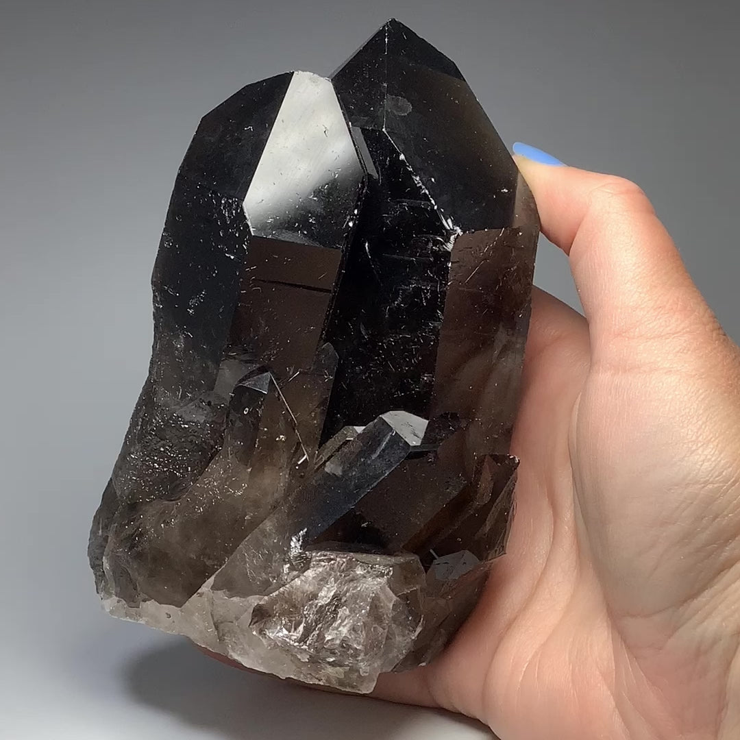 Smoky Quartz Large Cluster