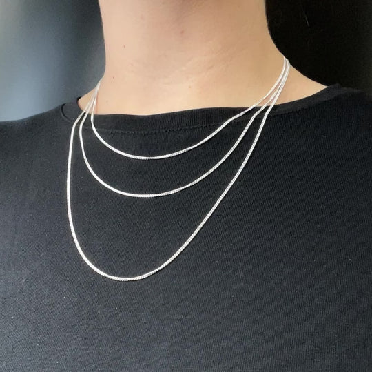 Sterling Silver Chain - Curb Link Style