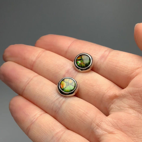 Alberta Ammolite Stud Earrings