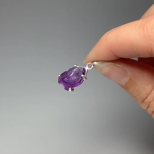 Raw Amethyst Pendant