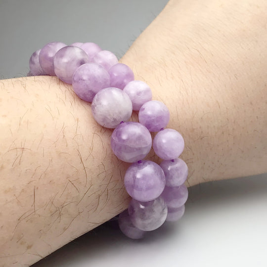 Lavender Amethyst Beaded Bracelet