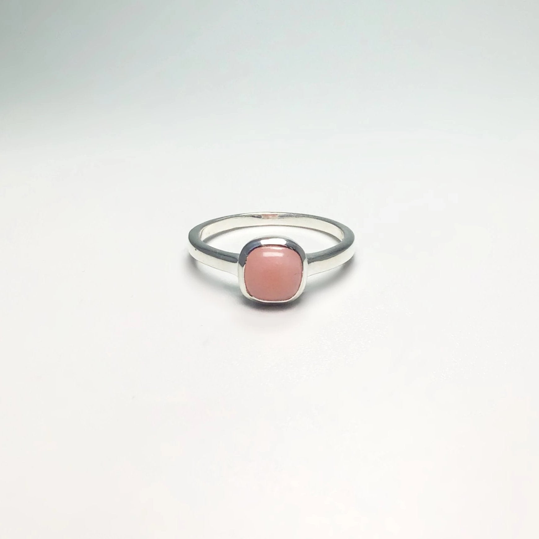 Pink Peruvian Opal Ring