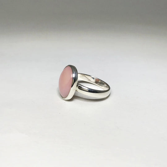 Pink Peruvian Opal Ring