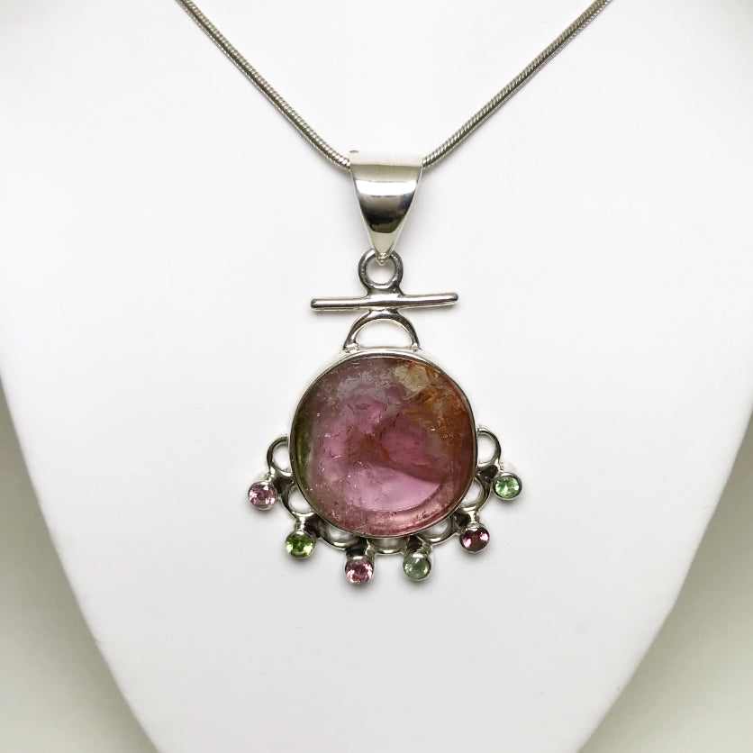 Mixed Tourmaline Pendant