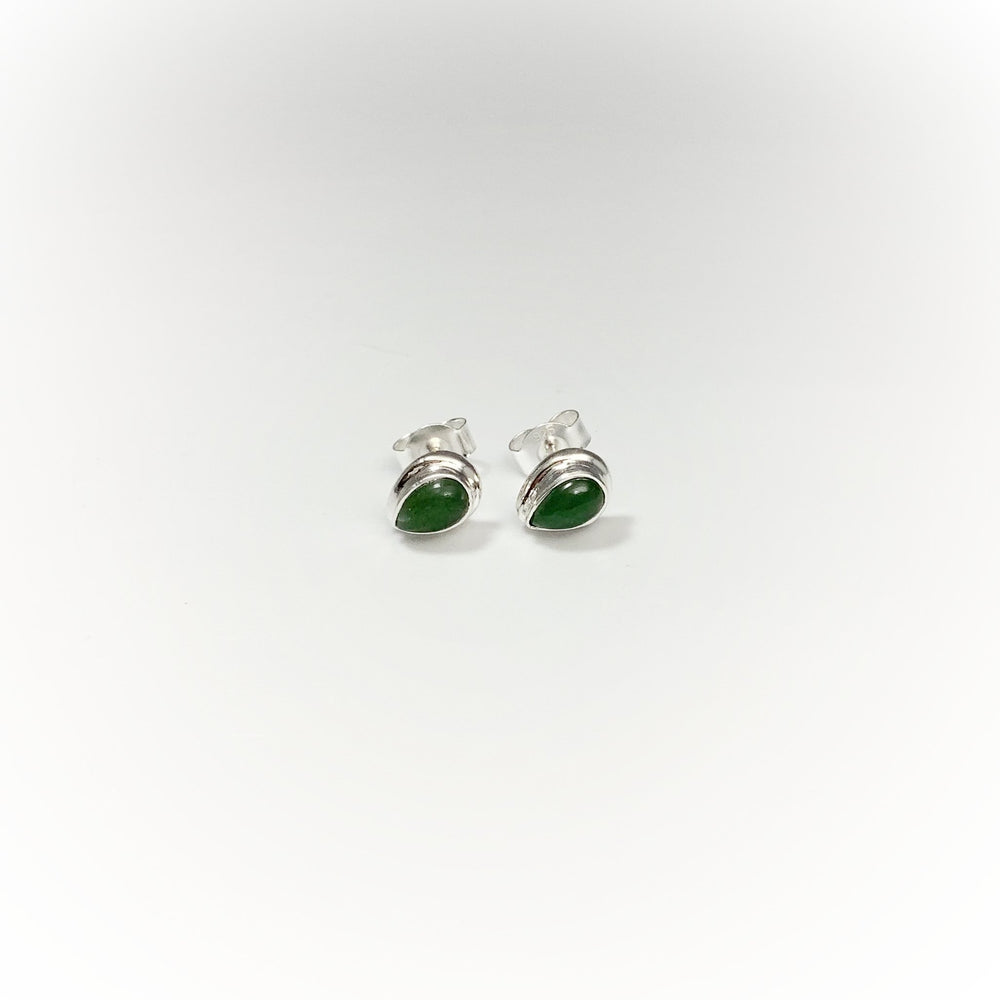 Green Aventurine Stud Earrings