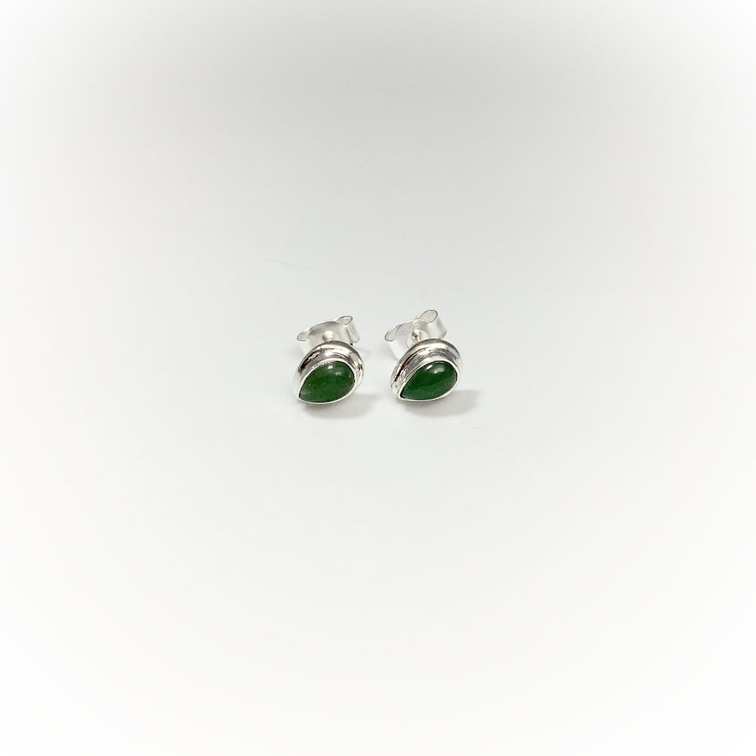 Green Aventurine Stud Earrings