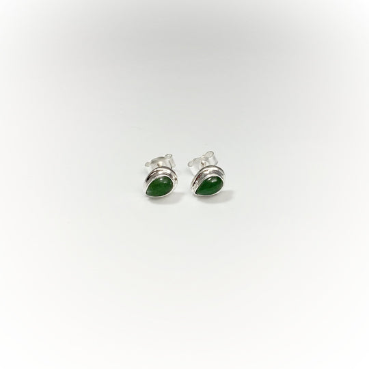 Green Aventurine Stud Earrings