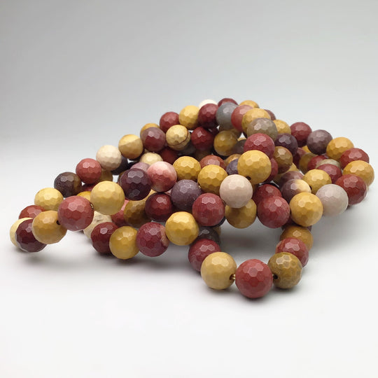 Mookaite Faceted Beaded Bracelet