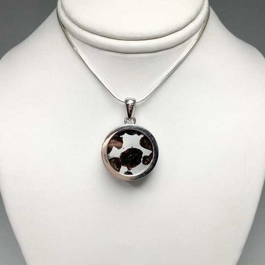 Sericho Meteorite Round Pendant