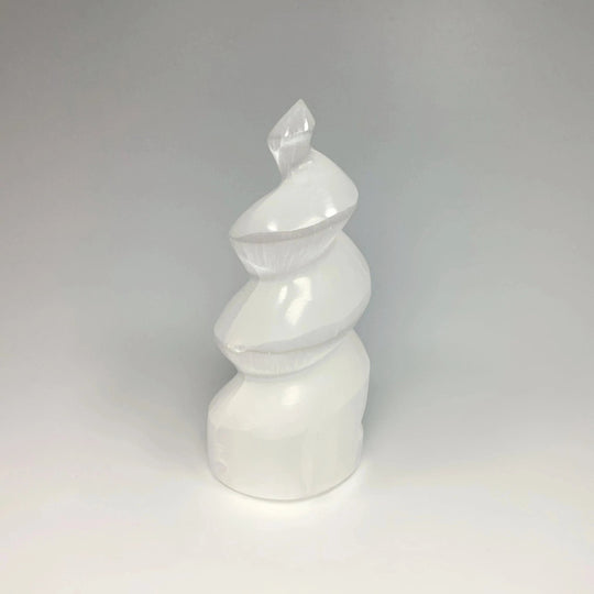 Selenite Spiral Carving