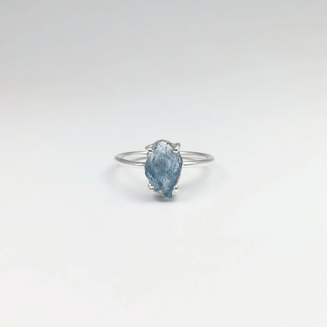 Raw Aquamarine Ring