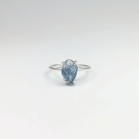 Raw Aquamarine Ring