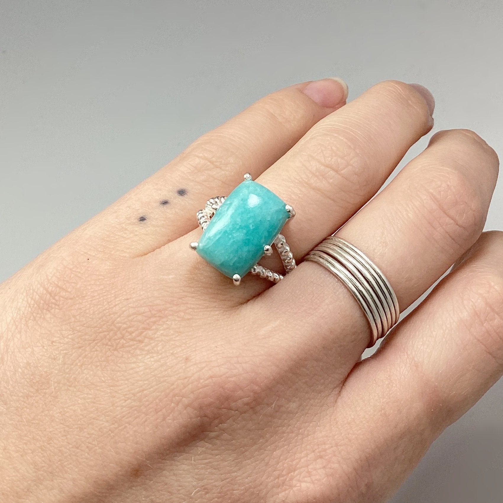 Amazonite Ring