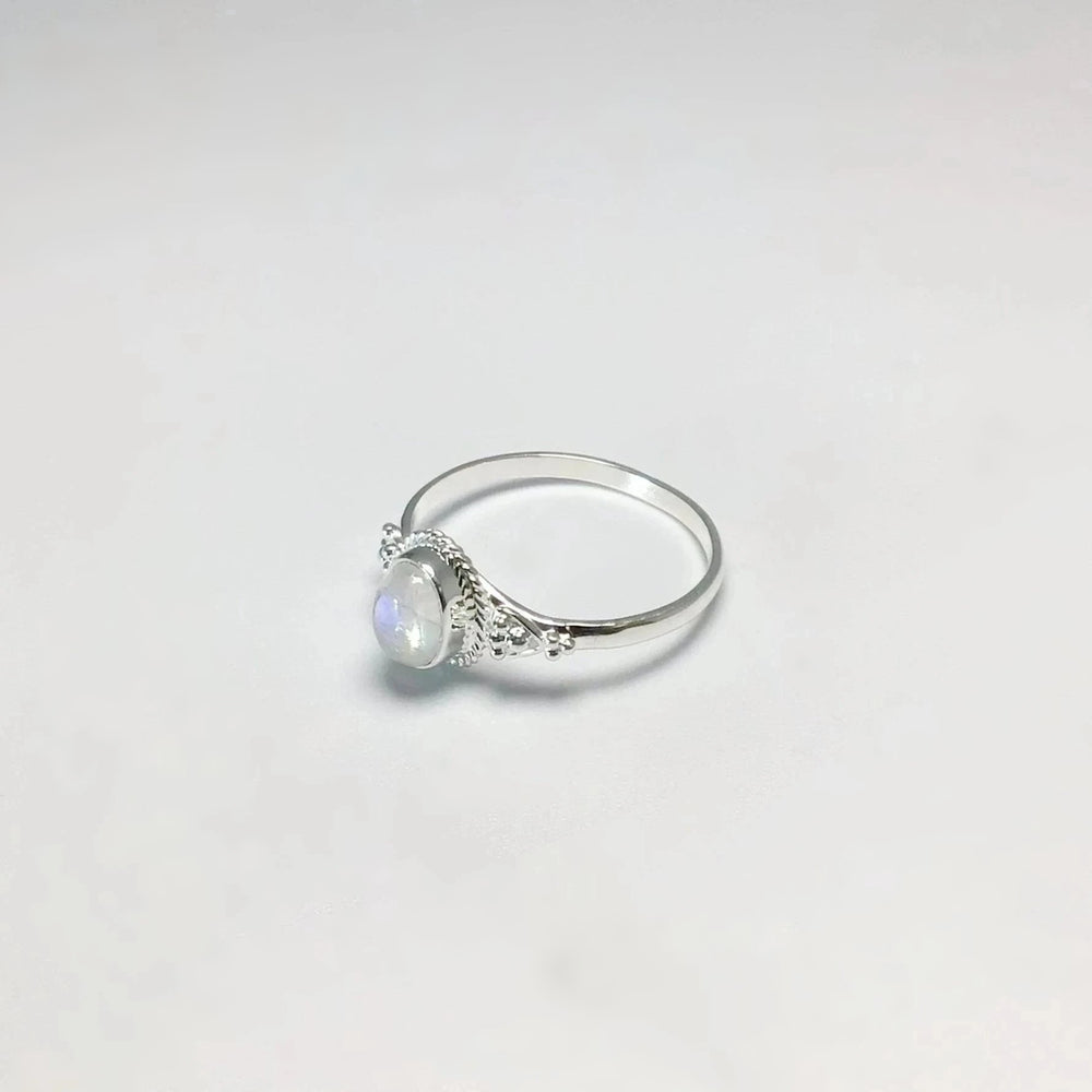 Rainbow Moonstone Ring