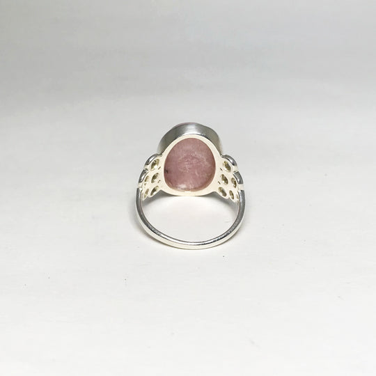 Pink Peruvian Opal Ring