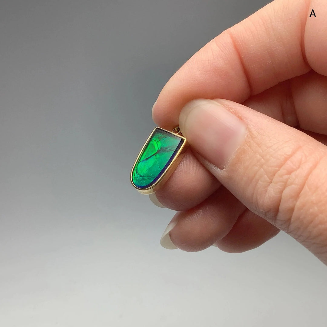 Alberta Ammolite 14K Gold Pendant