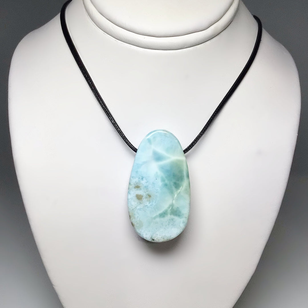 Larimar Drilled Pendant