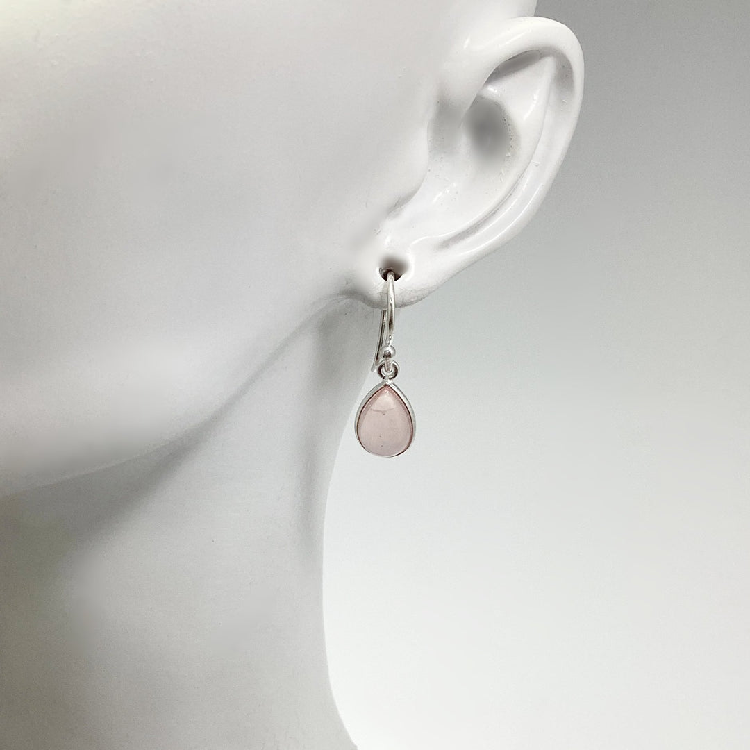 Rose Quartz Dangle Earrings