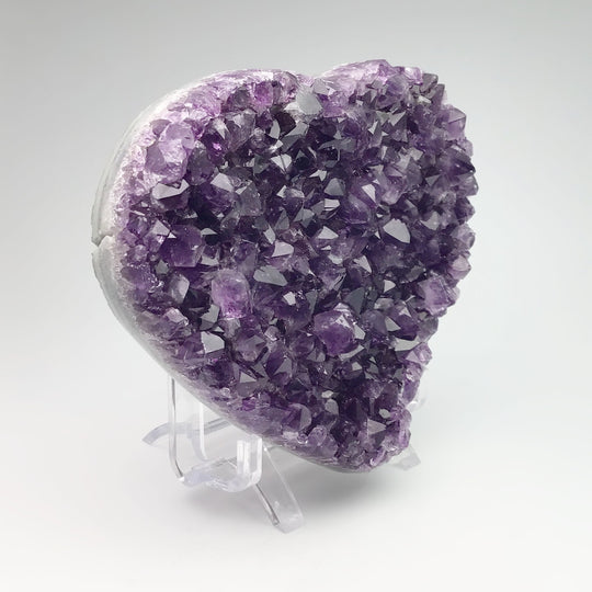 Amethyst Druze Cluster Heart