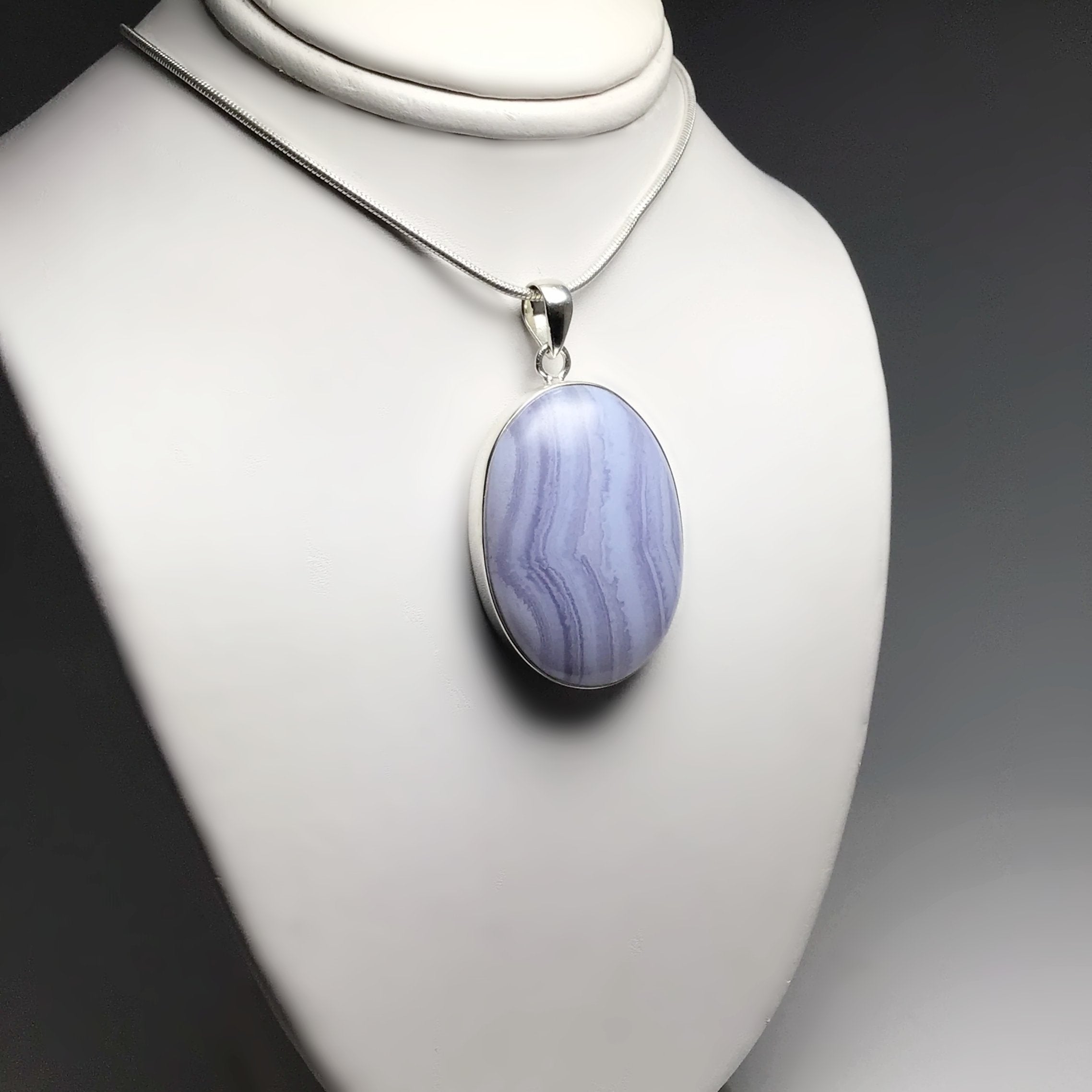 Blue Lace Agate Pendant