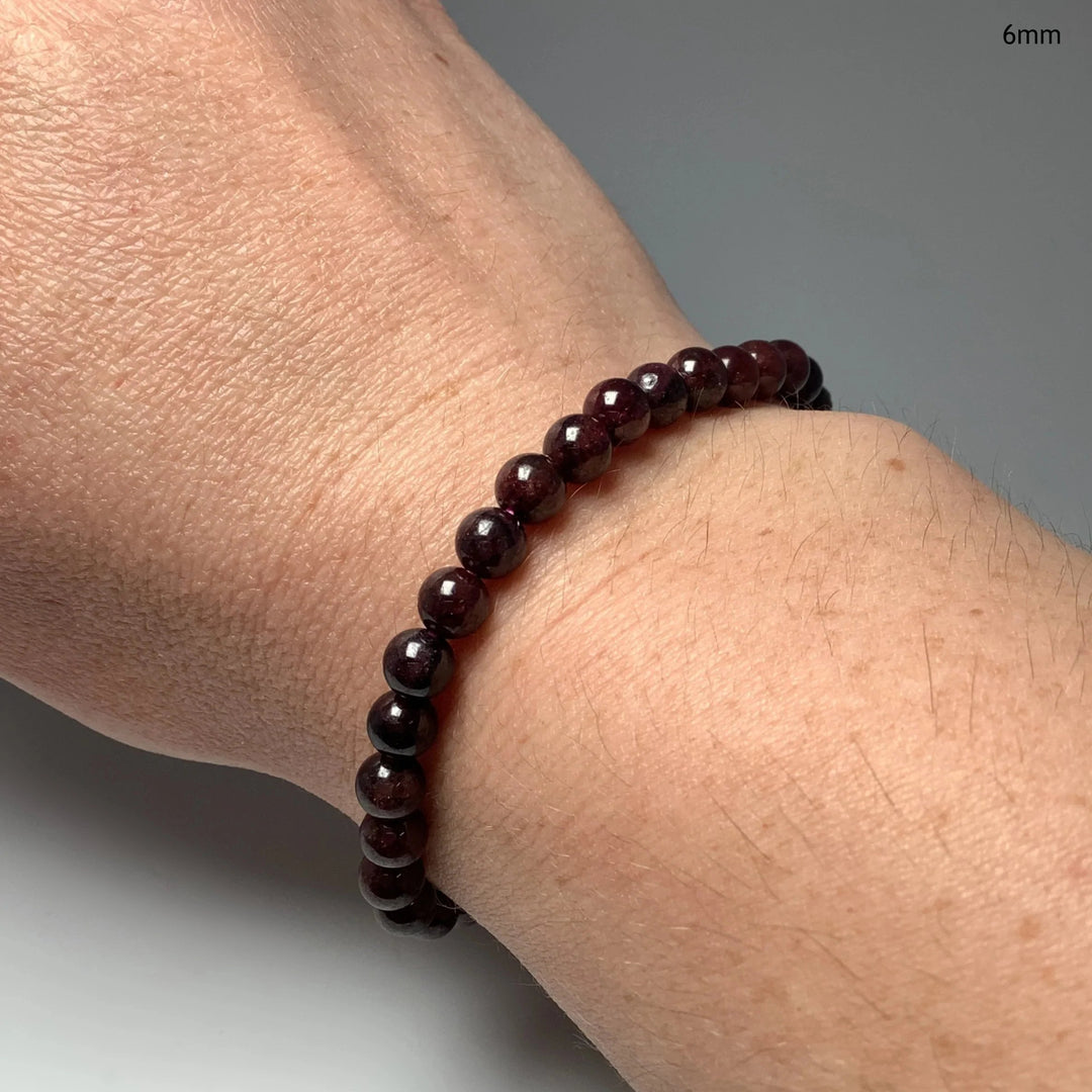 Garnet Beaded Bracelet